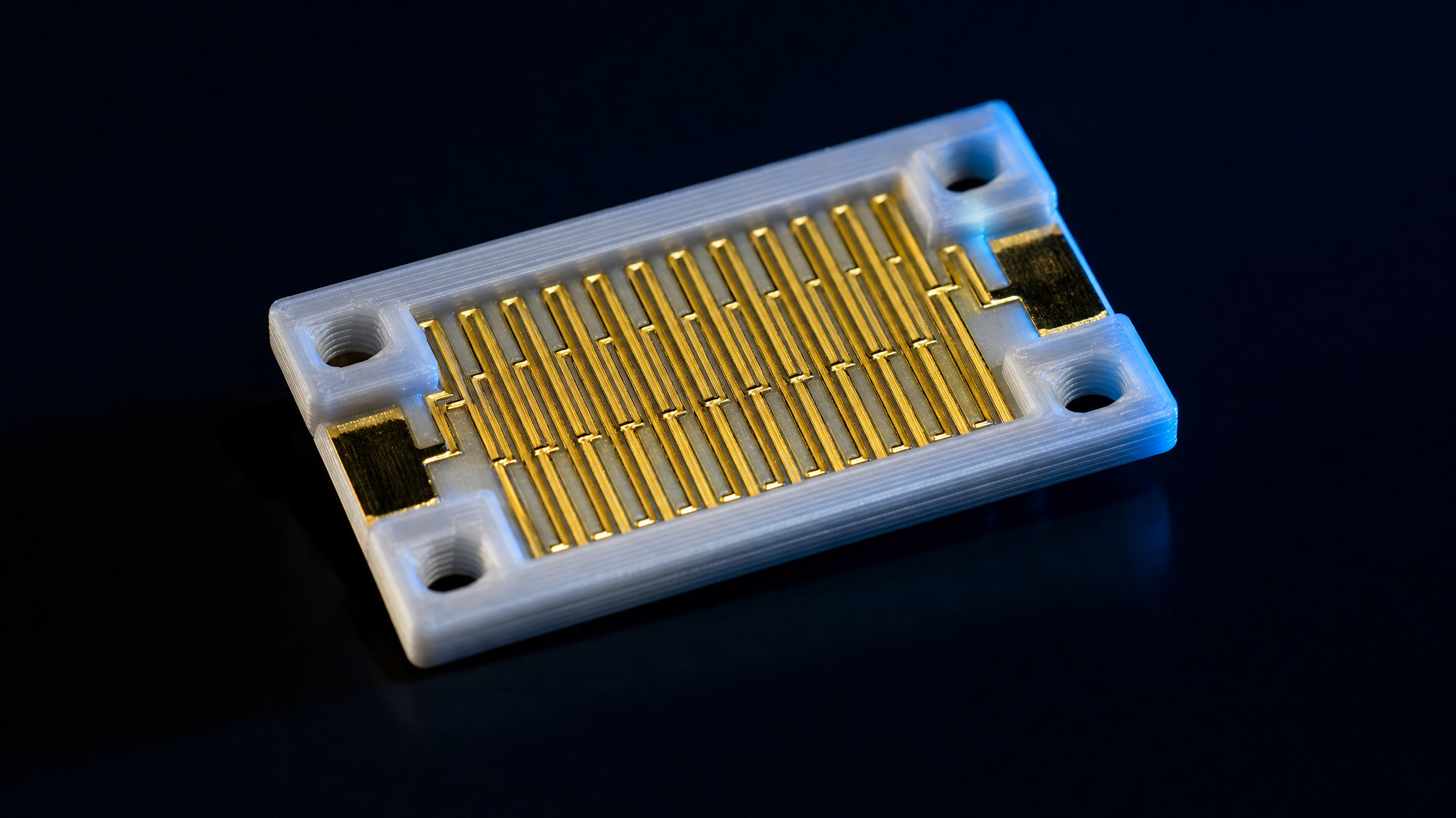 Printed electronic connector